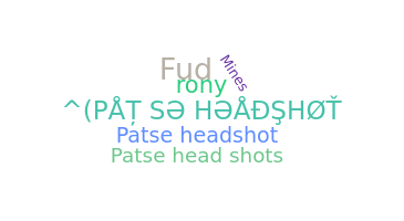 Biệt danh - Patseheadshot