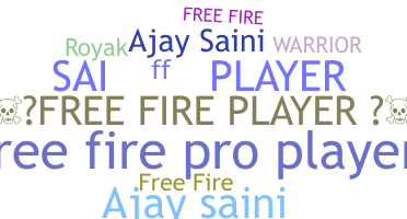 Biệt danh - Freefireplayer