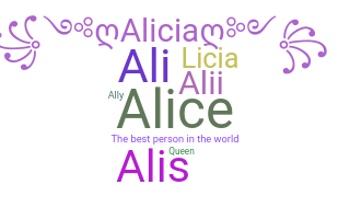 Biệt danh - Alicia