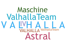 Biệt danh - Valhalla