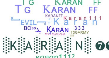 Biệt danh - Karan111