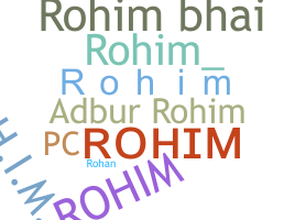 Biệt danh - Rohim