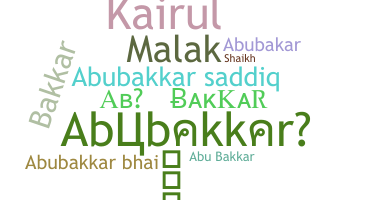 Biệt danh - Abubakkar