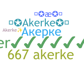 Biệt danh - Akerke