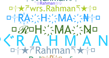 Biệt danh - Rahman