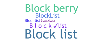Biệt danh - Blocklist