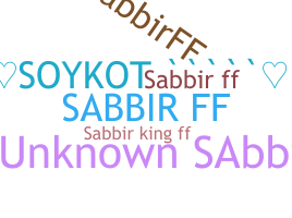Biệt danh - SabbirFf