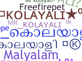 Biệt danh - Kolayali