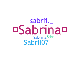 Biệt danh - Sabrii