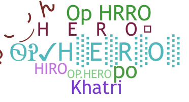 Biệt danh - Ophero