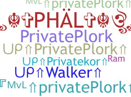 Biệt danh - Privateplork
