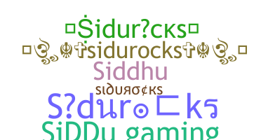 Biệt danh - Sidurocks