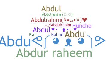 Biệt danh - Abdulrahim