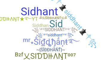 Biệt danh - Siddhant