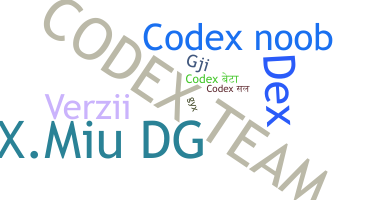Biệt danh - Codex