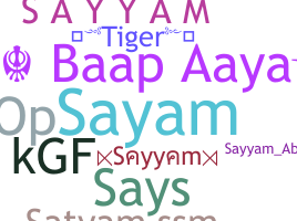 Biệt danh - Sayyam