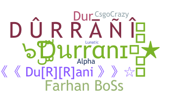 Biệt danh - Durrani