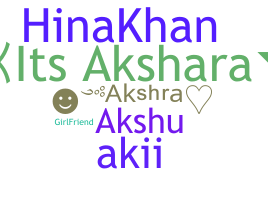 Biệt danh - Akshra
