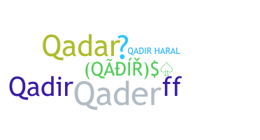 Biệt danh - Qadir