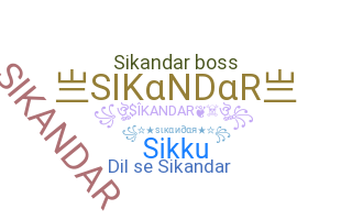 Biệt danh - Sikandar
