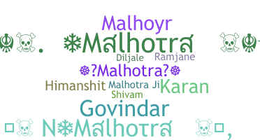 Biệt danh - Malhotra