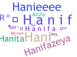 Biệt danh - Hanifa