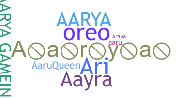 Biệt danh - Aarya