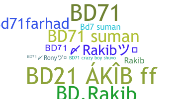 Biệt danh - BD71rakib
