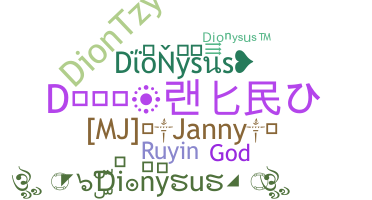 Biệt danh - Dionysus