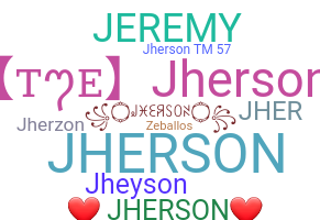 Biệt danh - Jherson