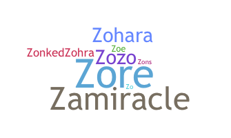 Biệt danh - Zohra