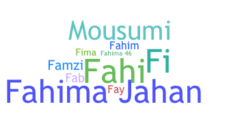 Biệt danh - Fahima