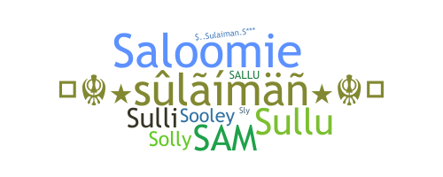 Biệt danh - Sulaiman