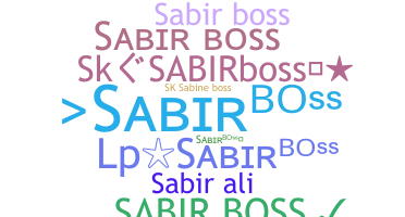 Biệt danh - Sabirboss