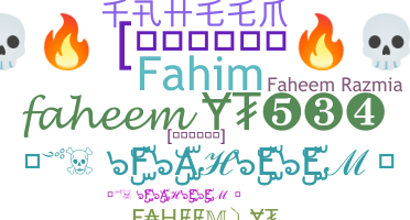 Biệt danh - Faheem