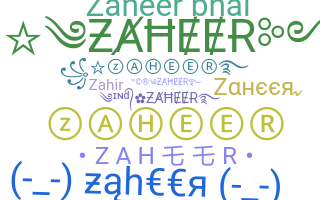 Biệt danh - Zaheer