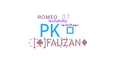 Biệt danh - Romeo07