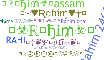 Biệt danh - Rahim