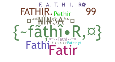 Biệt danh - Fathir