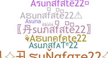 Biệt danh - Asunafate22
