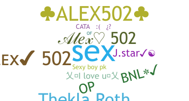 Biệt danh - Alex502